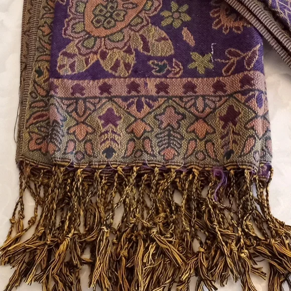 Purple Multi Pashmina, 26x64 (NWOT) - Picture 1 of 3